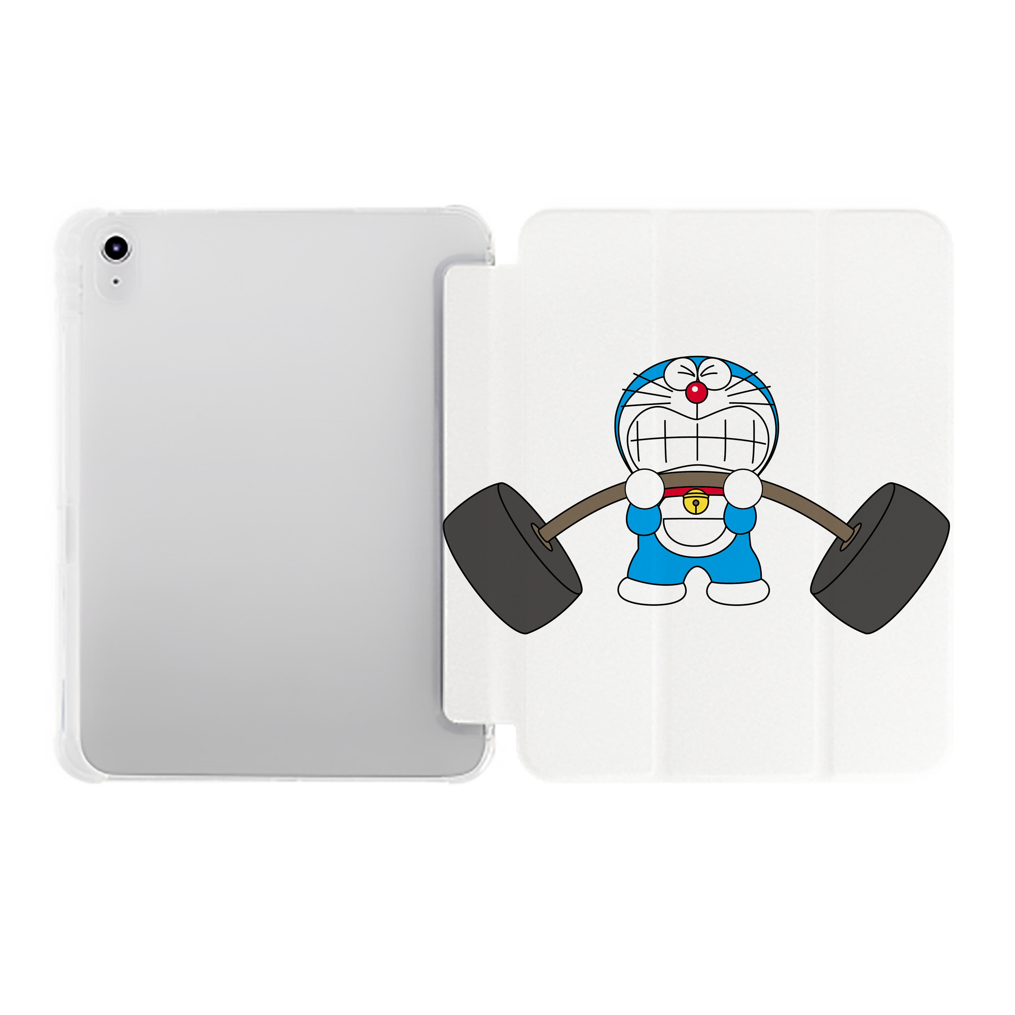 （画像用） ドラえもん Doraemon IPad ケース ペン収納付き 三つ折りスタンド PUレザー×シリコン 対応機種9.5/10.5/10.9インチ